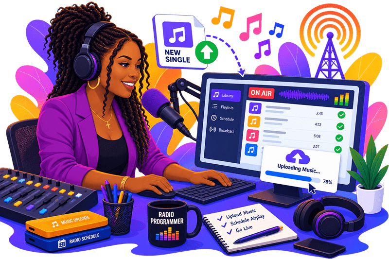 Female gospel radio broadcast programmer