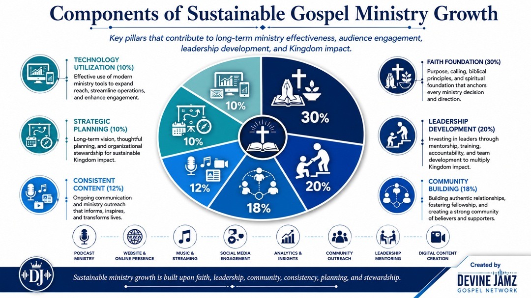 Components of sustainable gospel ministry growth